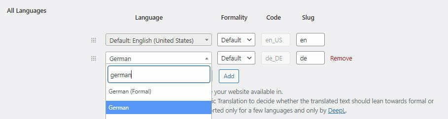 WordPress Multilingual plugin